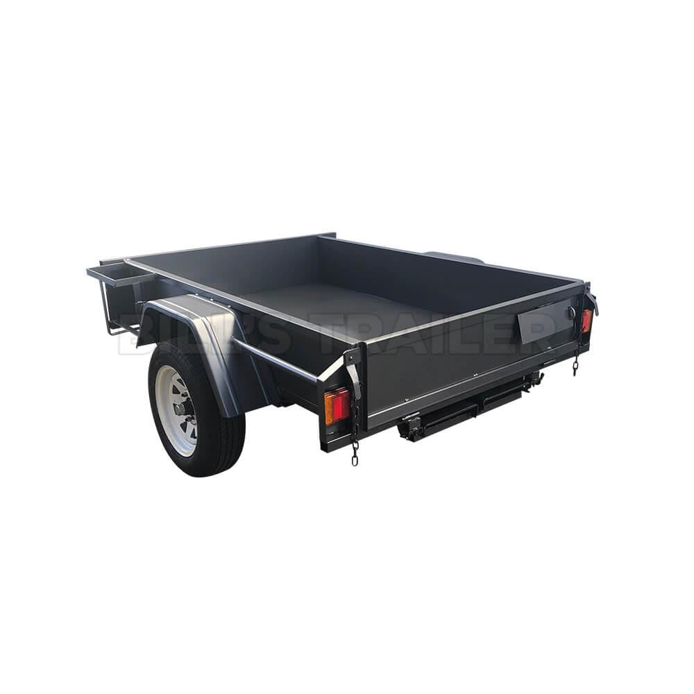 6x4 Medium Duty Box Trailer With Ramps